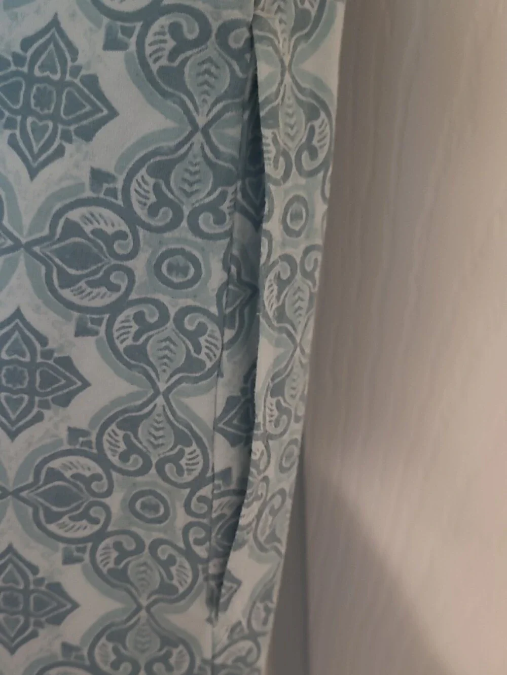 Hang Ten Light Green/Blue Patterned Midi Dress - Picture 4 of 5
